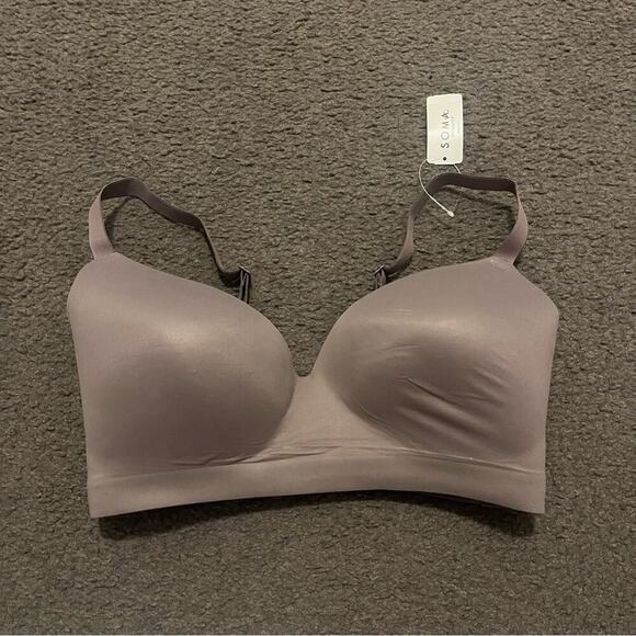 Soma Wireless Enbliss Bra In Mochaccino NWT - Picture 2 of 5